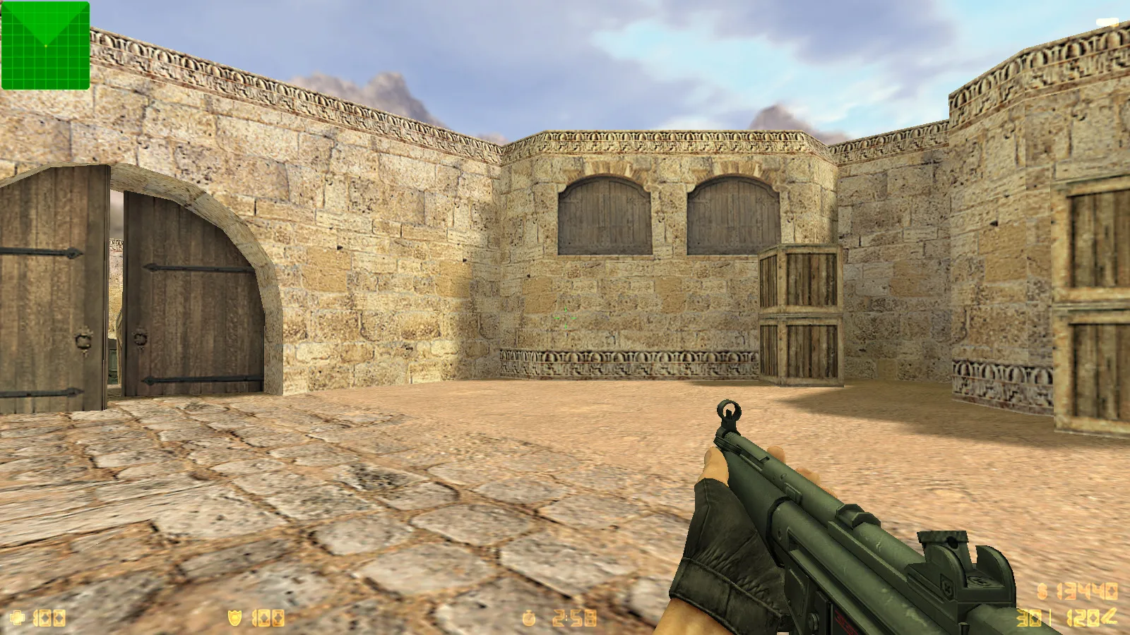 Скриншот  CS 1.6 Freedo_m: 30 HD-моделей оружия, темное меню, монохромный фон и оптимизированный config.cfg