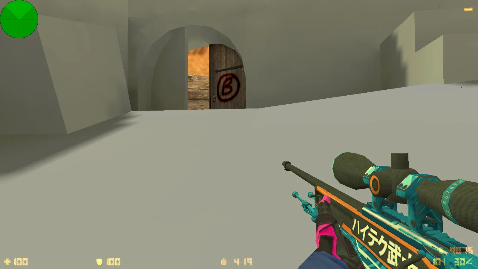 Скриншот  CS 1.6 от Froky v2: темная тема меню, скины оружия, оптимизированный конфиг и стабильный запуск