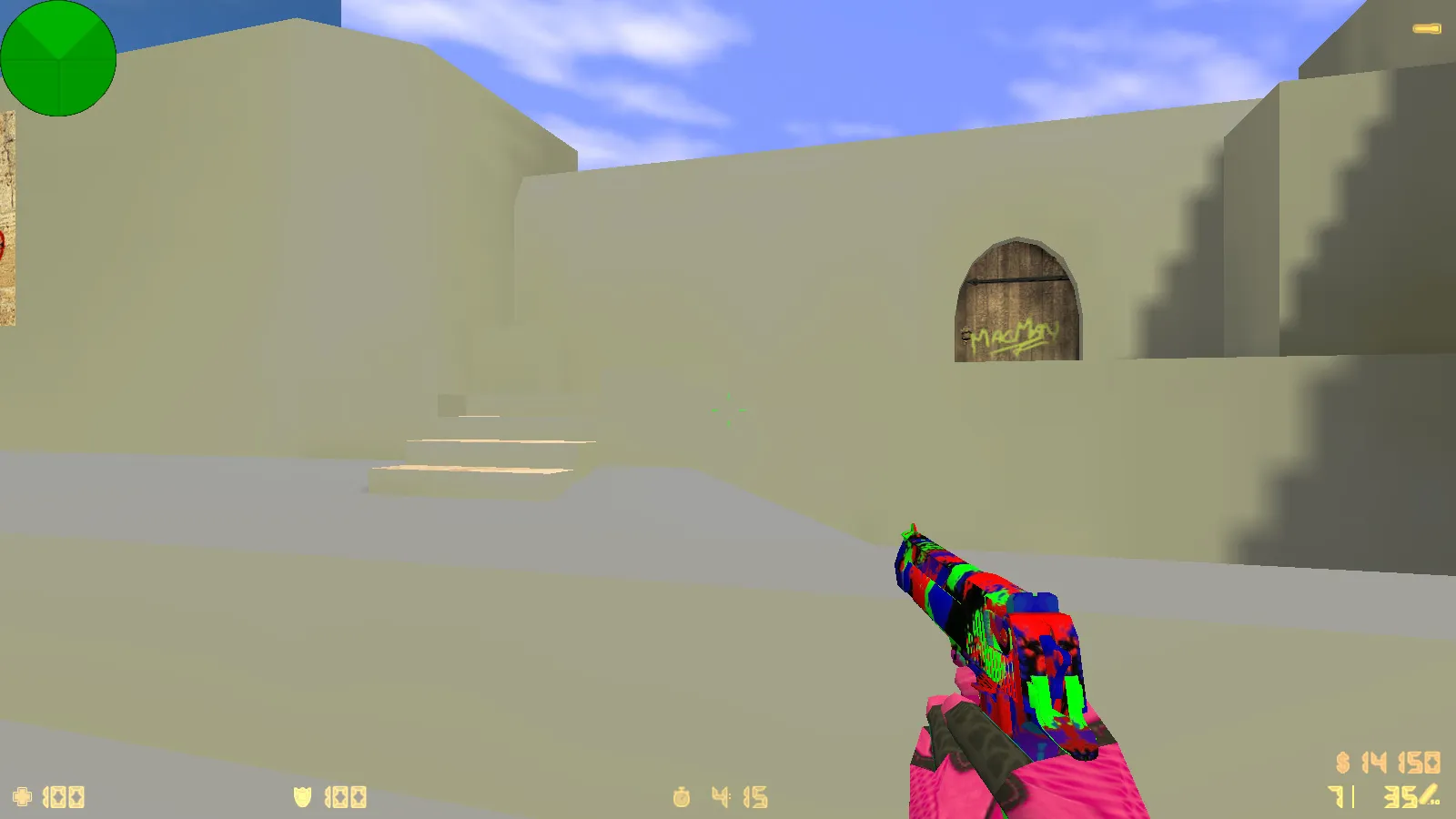 Скриншот  CS 1.6 от Froky v2: темная тема меню, скины оружия, оптимизированный конфиг и стабильный запуск