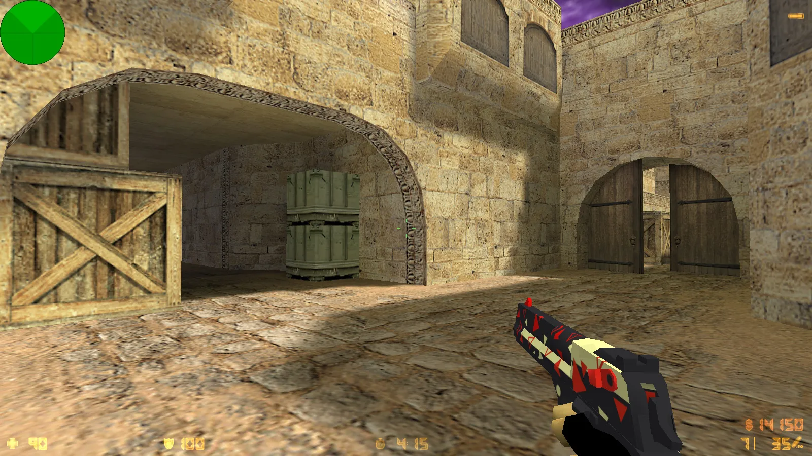 Скриншот  CS 1.6 от FURY1111: блогерская сборка с 7 модами, черно-красные скины, красное меню, оптимизированный config.cfg