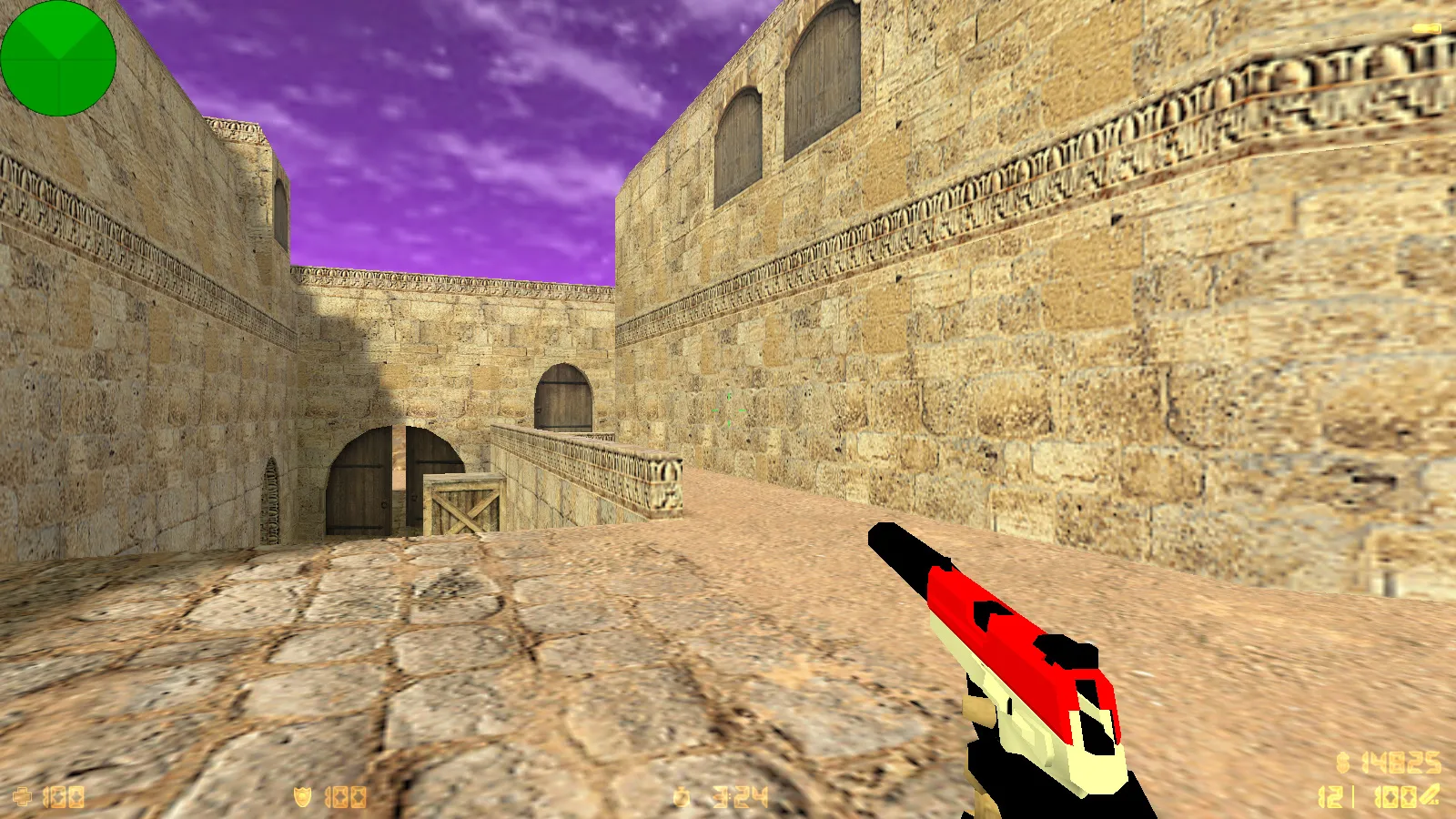 Скриншот  CS 1.6 от FURY1111: блогерская сборка с 7 модами, черно-красные скины, красное меню, оптимизированный config.cfg