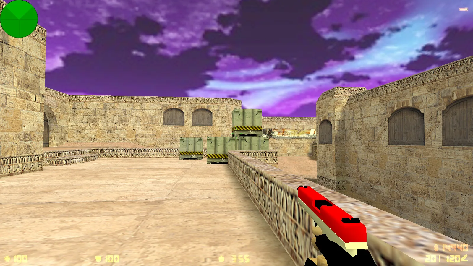 Скриншот  CS 1.6 от FURY1111: блогерская сборка с 7 модами, черно-красные скины, красное меню, оптимизированный config.cfg