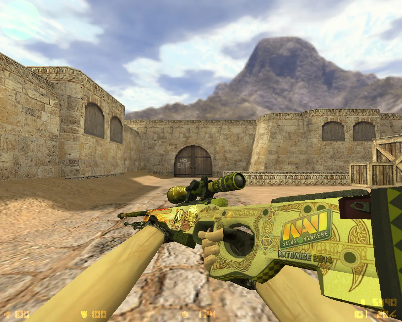 Скриншот CS 1.6 от GEN: блогерская сборка с v_/p_/w_ оружием, масками Гая Фокса, белым меню, оптимизированным конфигом