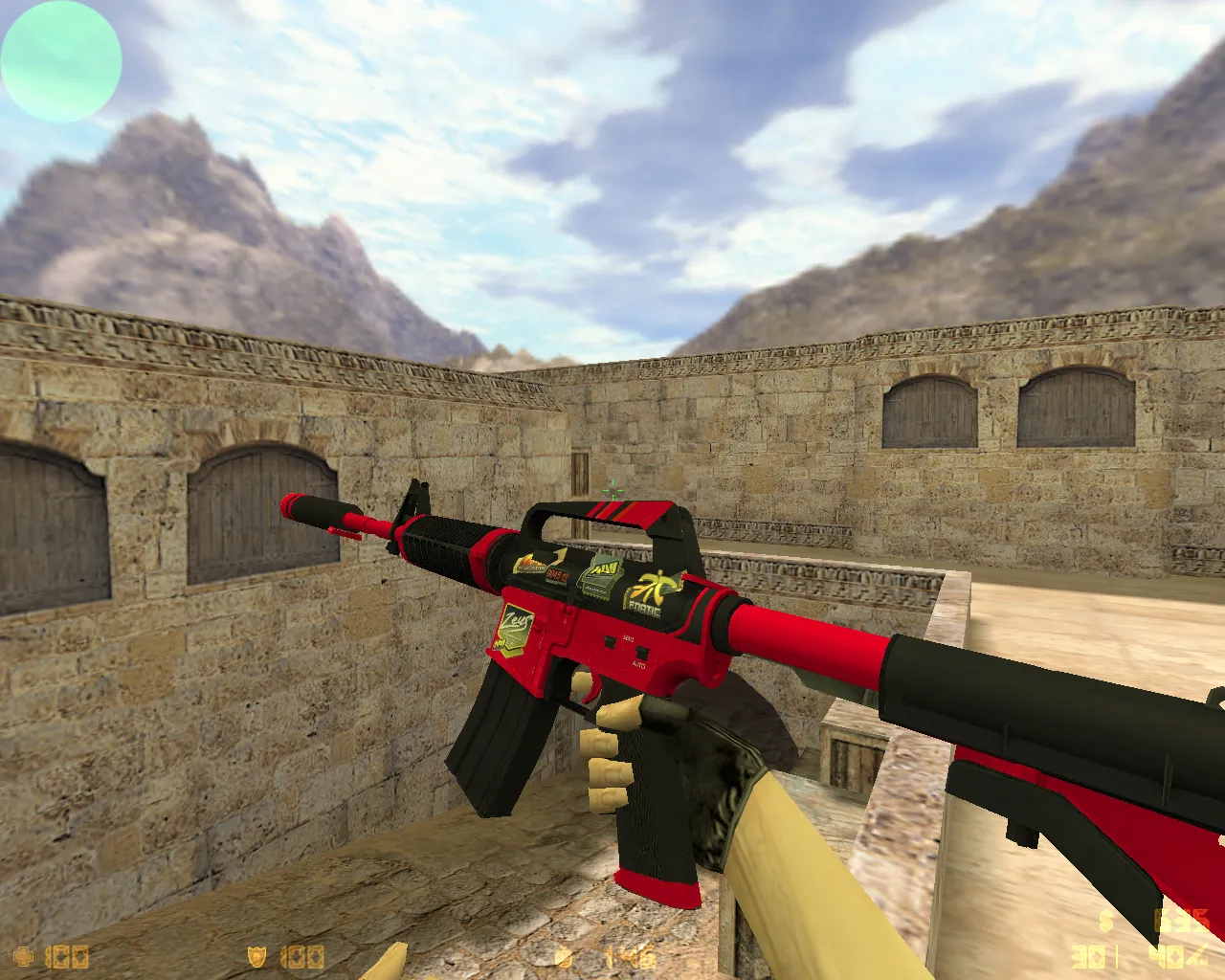 Скриншот  CS 1.6 от GEN: блогерская сборка с v_/p_/w_ оружием, масками Гая Фокса, белым меню, оптимизированным конфигом