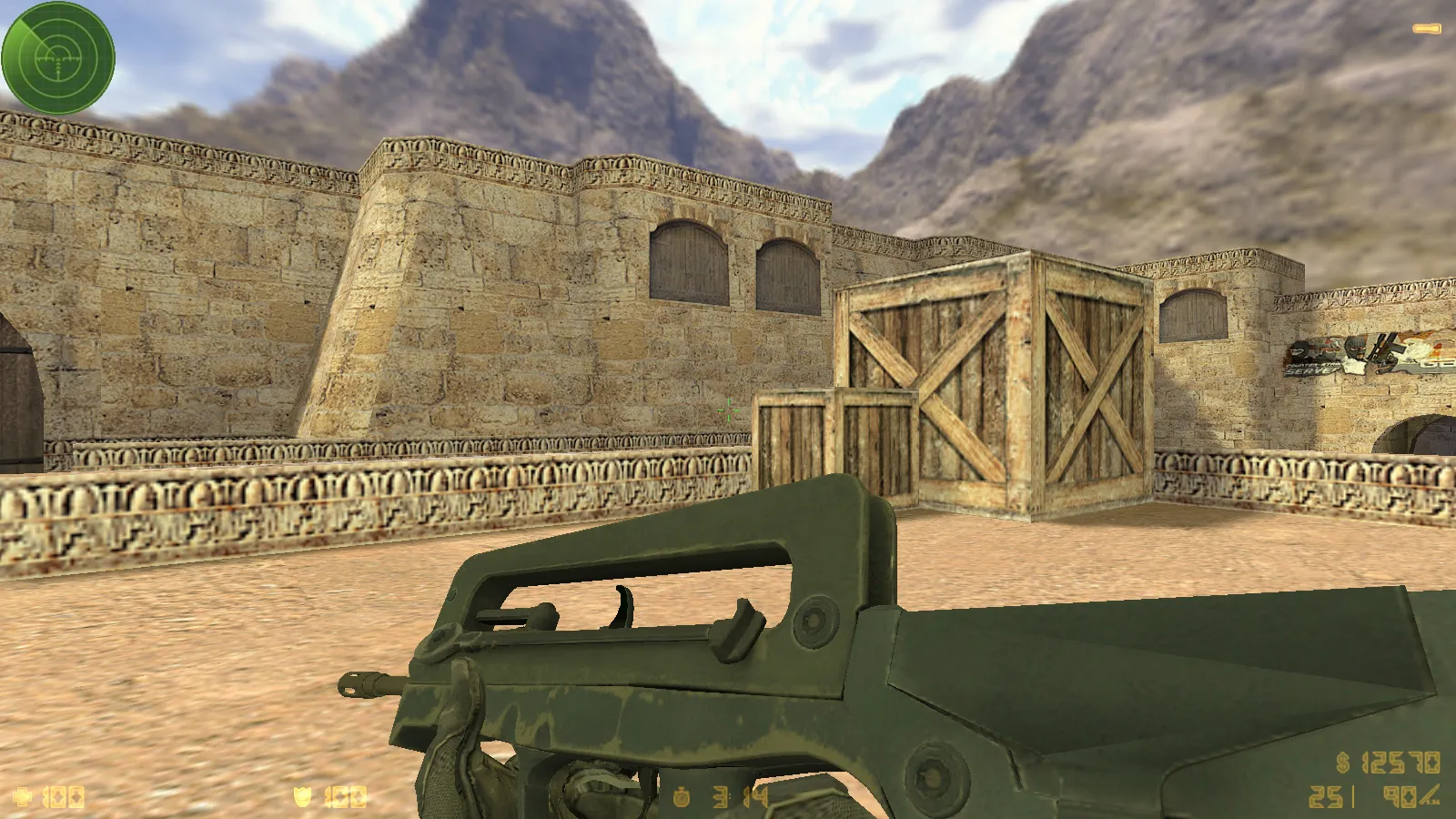 Скриншот  CS 1.6 GO v1 от dream-x leo: 10 обновок, v_, p_, w_ оружие, звуки, меню и оптимизированный конфиг