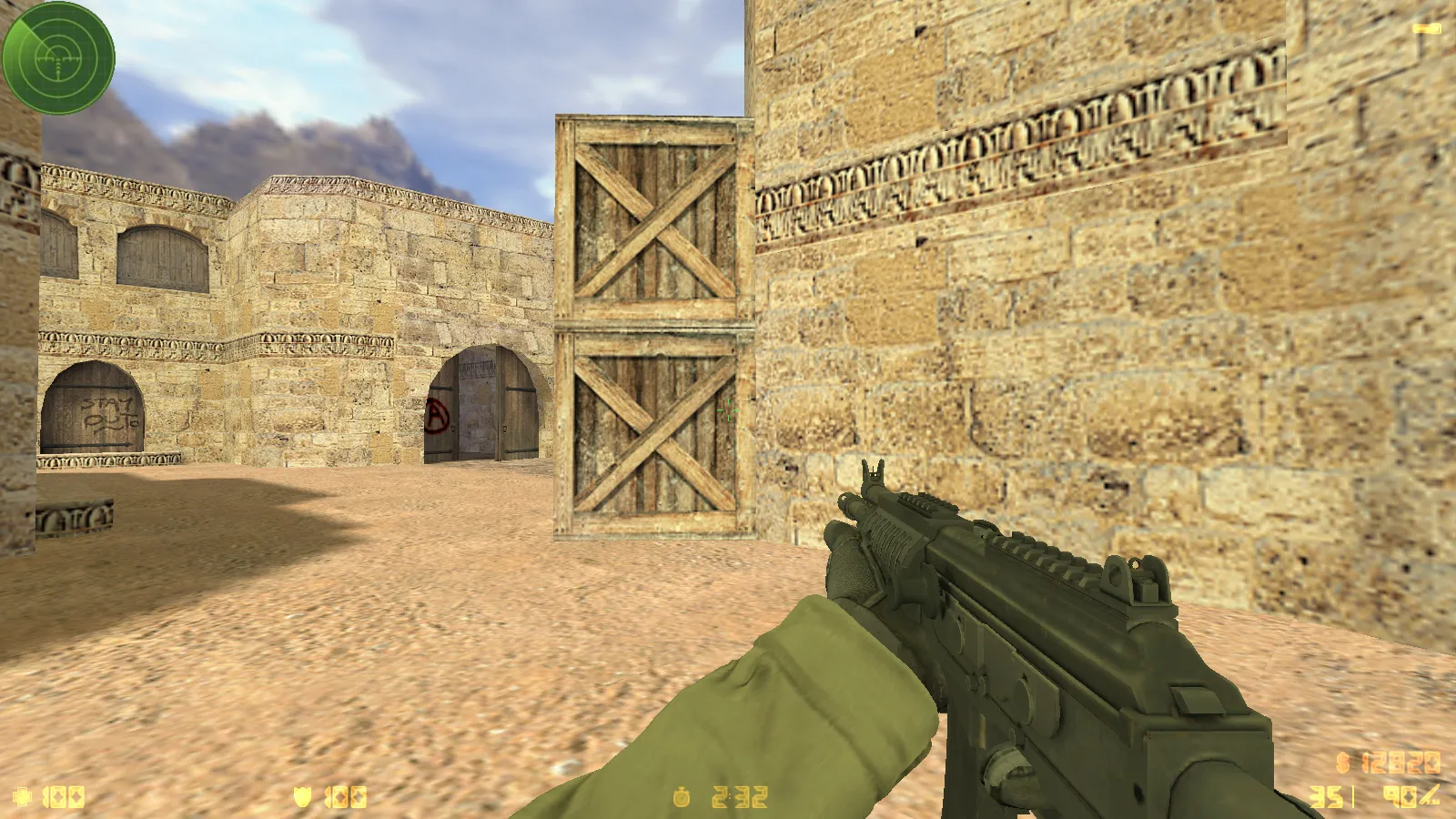 Скриншот  CS 1.6 GO v1 от dream-x leo: 10 обновок, v_, p_, w_ оружие, звуки, меню и оптимизированный конфиг