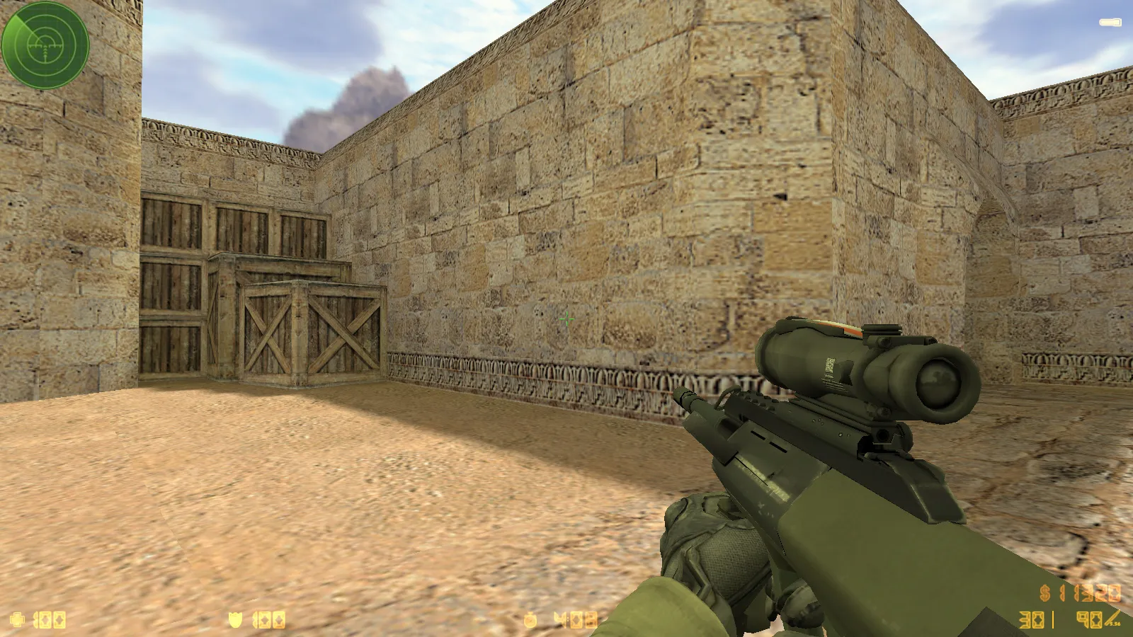 Скриншот  CS 1.6 GO v1 от dream-x leo: 10 обновок, v_, p_, w_ оружие, звуки, меню и оптимизированный конфиг