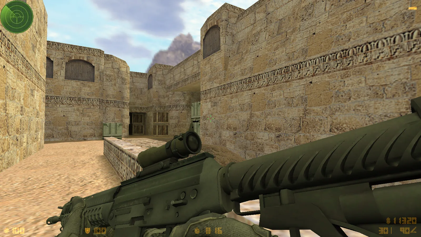 Скриншот  CS 1.6 GO v1 от dream-x leo: 10 обновок, v_, p_, w_ оружие, звуки, меню и оптимизированный конфиг