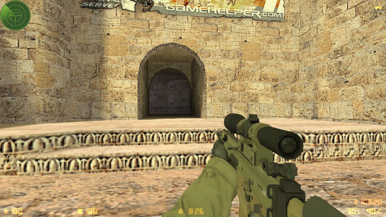 Скриншот  CS 1.6 GO v1 от dream-x leo: 10 обновок, v_, p_, w_ оружие, звуки, меню и оптимизированный конфиг