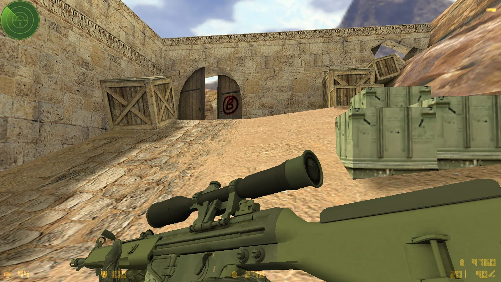 Скриншот  CS 1.6 GO v1 от dream-x leo: 10 обновок, v_, p_, w_ оружие, звуки, меню и оптимизированный конфиг