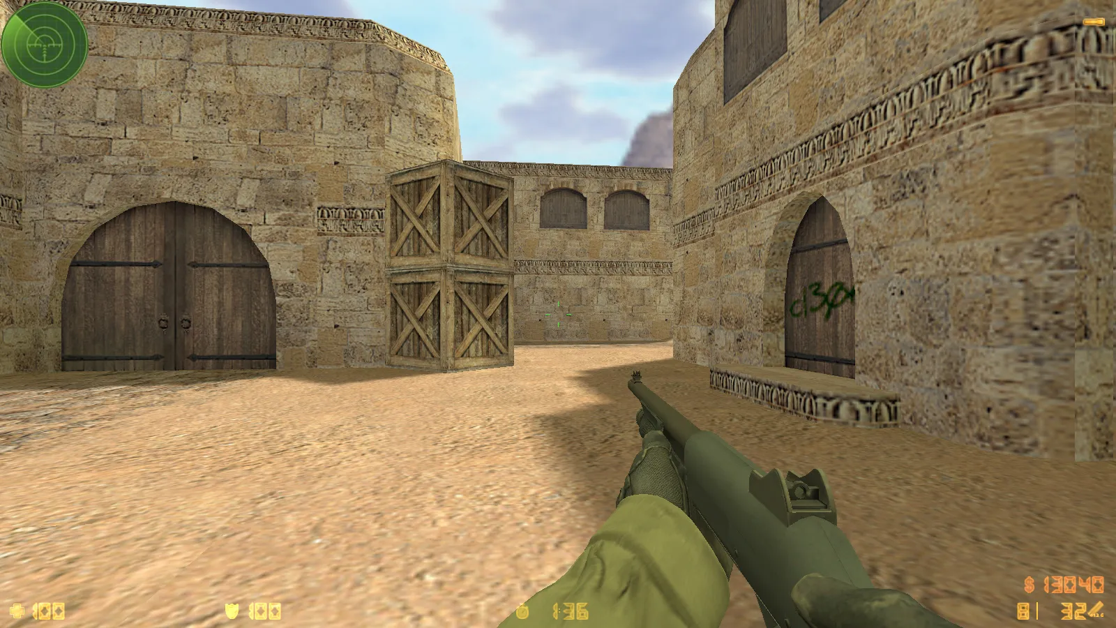 Скриншот  CS 1.6 GO v1 от dream-x leo: 10 обновок, v_, p_, w_ оружие, звуки, меню и оптимизированный конфиг