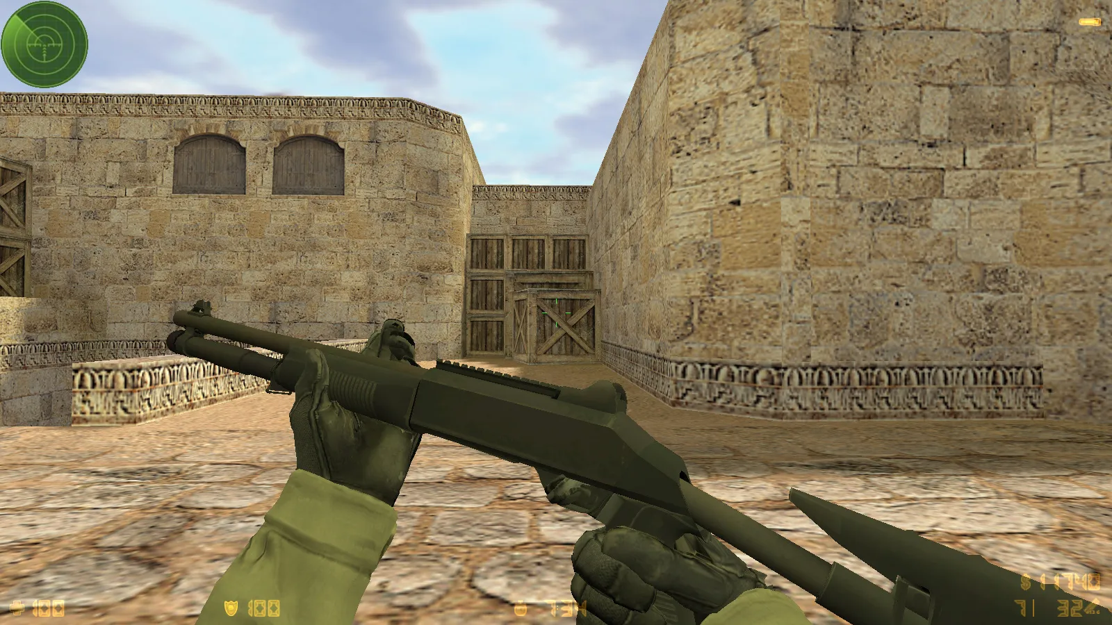 Скриншот  CS 1.6 GO v1 от dream-x leo: 10 обновок, v_, p_, w_ оружие, звуки, меню и оптимизированный конфиг