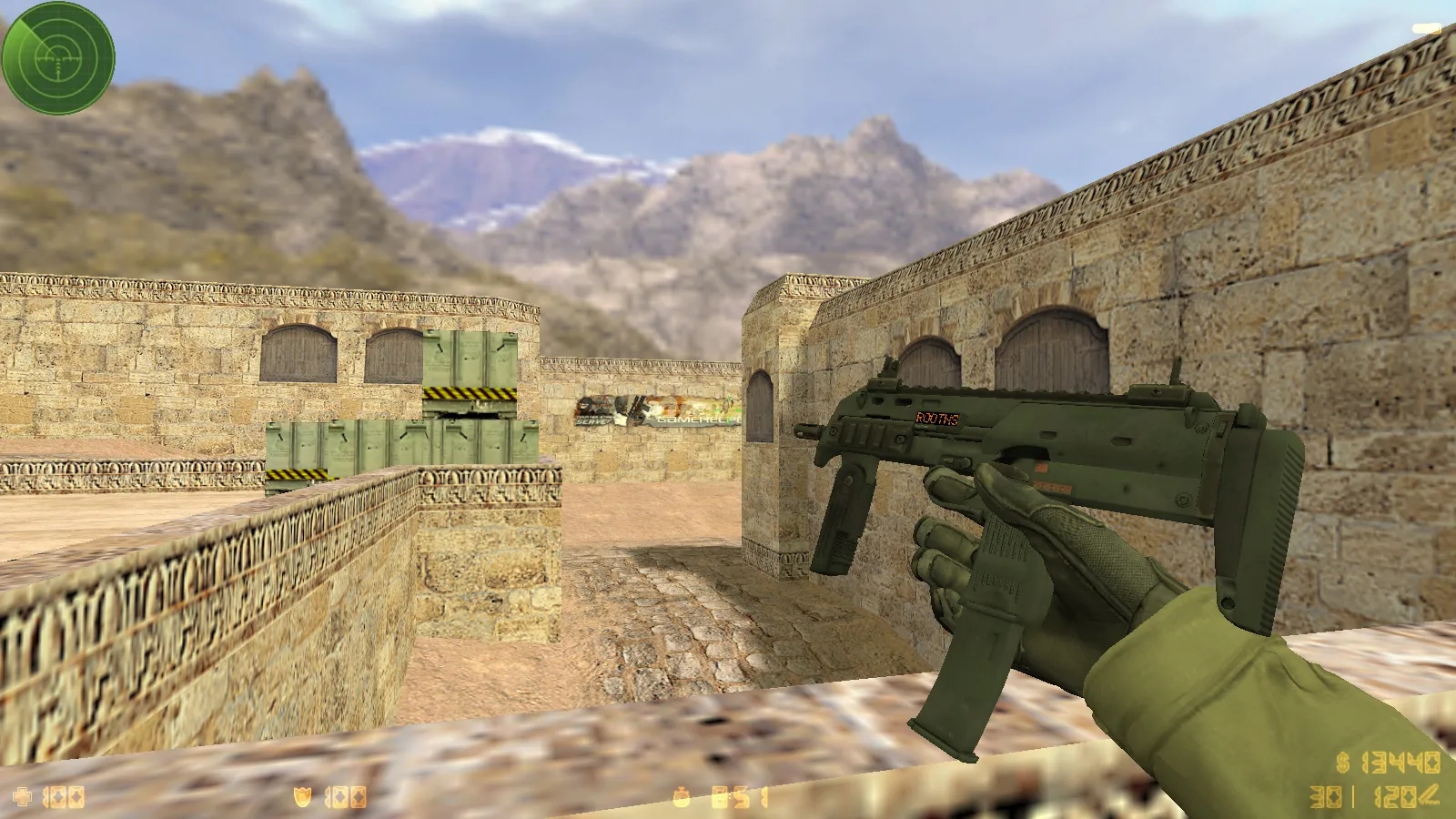 Скриншот  CS 1.6 GO v1 от dream-x leo: 10 обновок, v_, p_, w_ оружие, звуки, меню и оптимизированный конфиг