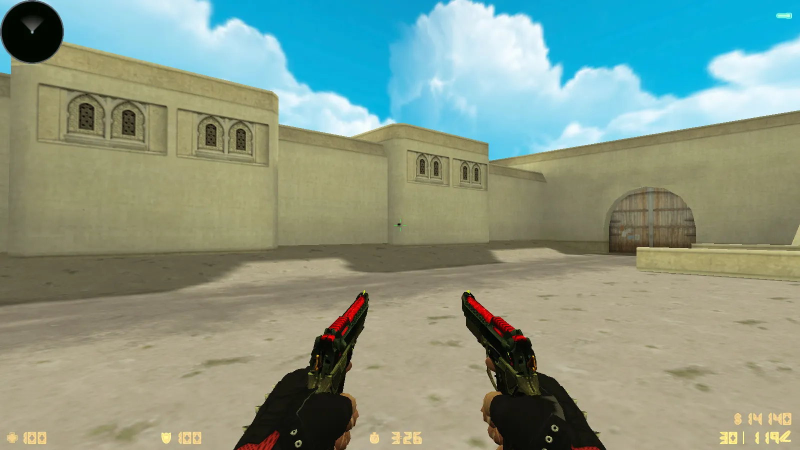 Скриншот  CS 1.6 CS GO V2: 12 обновок, 30 скинов оружия и перчатки, темное меню, звуки, музыка, конфиг