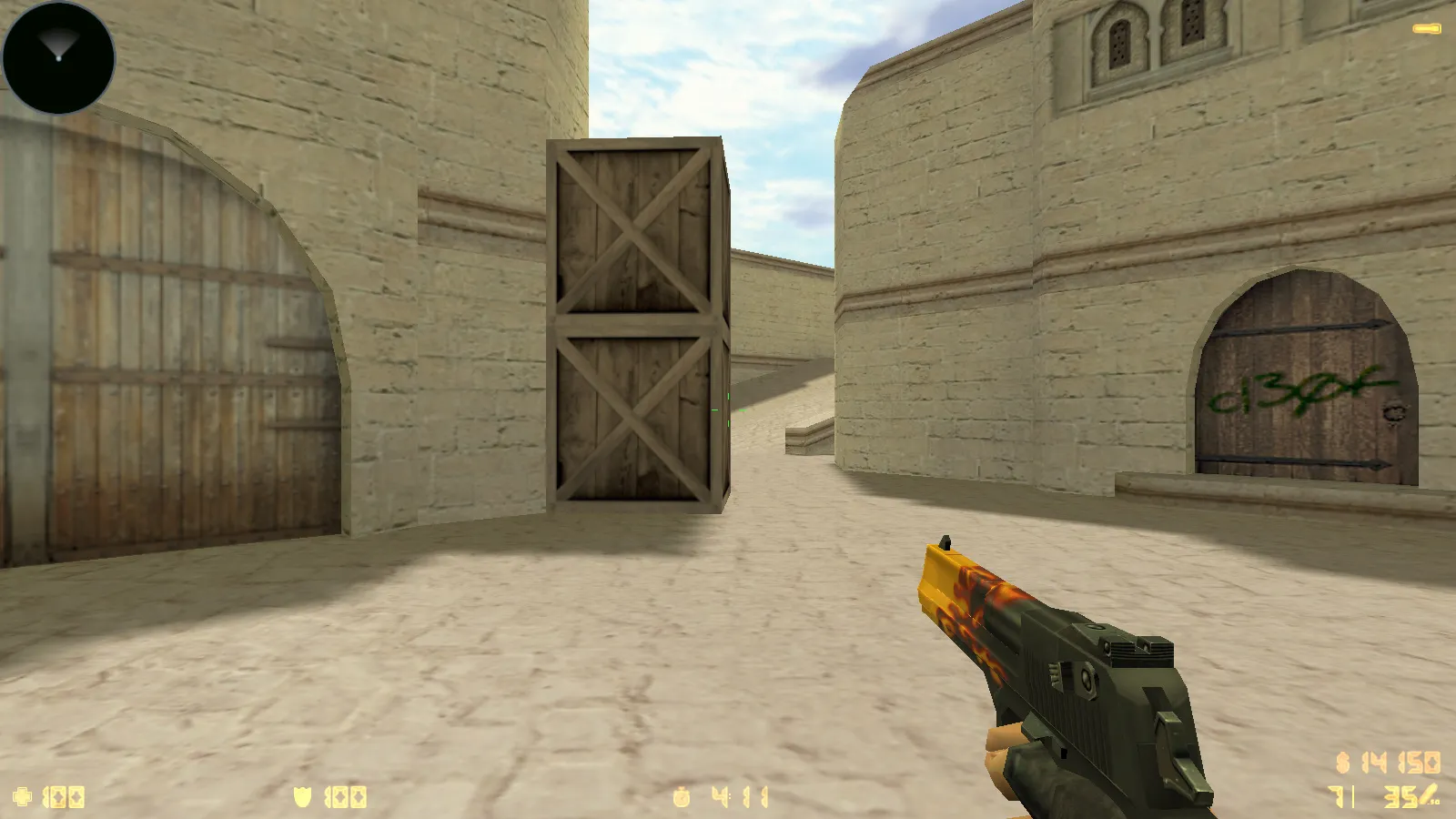 Скриншот  CS 1.6 CS GO v3 без анимации: скины, звуки и черное меню, оптимизированный конфиг, без рисков и автоконнекта