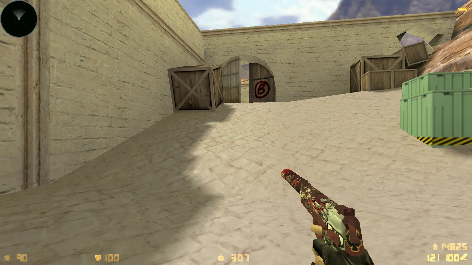 Скриншот  CS 1.6 CS GO v3 без анимации: скины, звуки и черное меню, оптимизированный конфиг, без рисков и автоконнекта