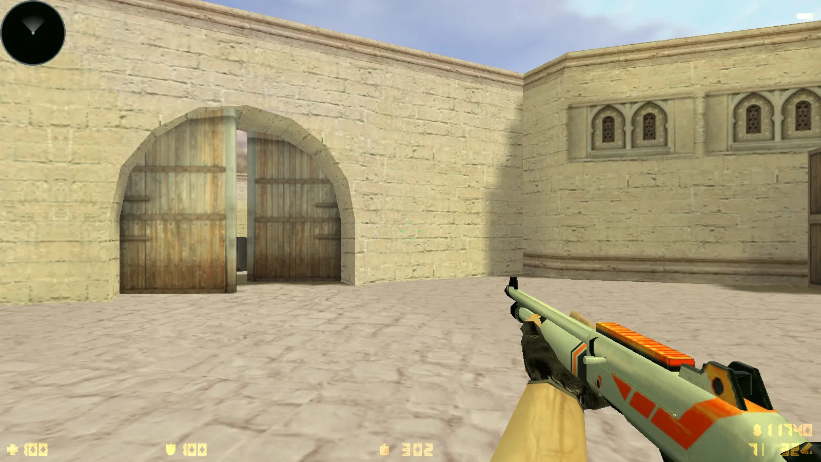 Скриншот  CS 1.6 CS GO v3 без анимации: скины, звуки и черное меню, оптимизированный конфиг, без рисков и автоконнекта