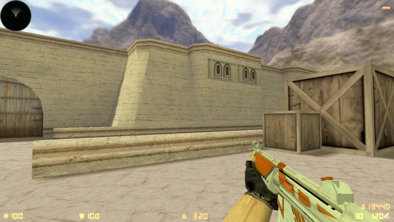 Скриншот  CS 1.6 CS GO v3 без анимации: скины, звуки и черное меню, оптимизированный конфиг, без рисков и автоконнекта