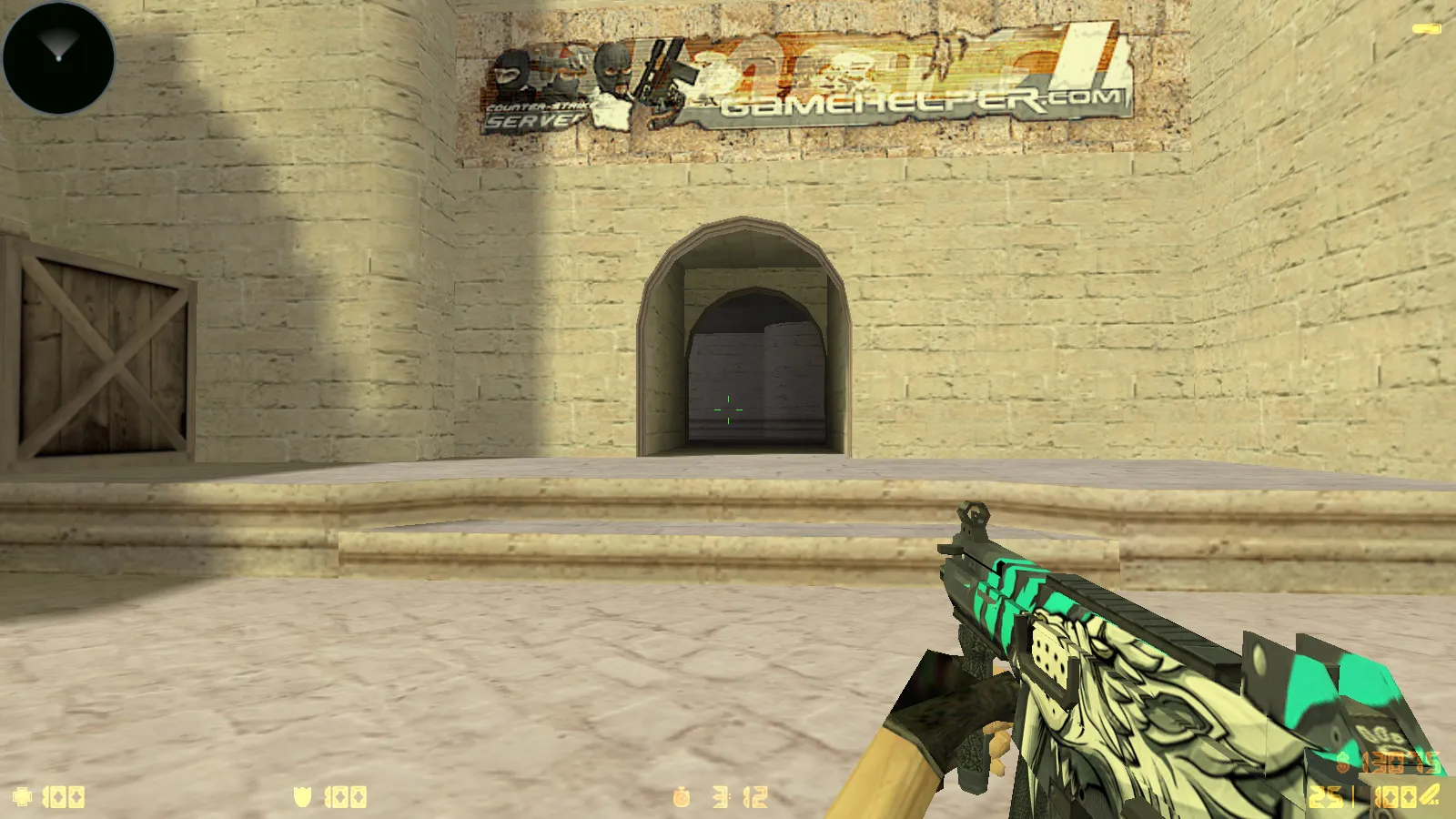 Скриншот  CS 1.6 CS GO v3 без анимации: скины, звуки и черное меню, оптимизированный конфиг, без рисков и автоконнекта