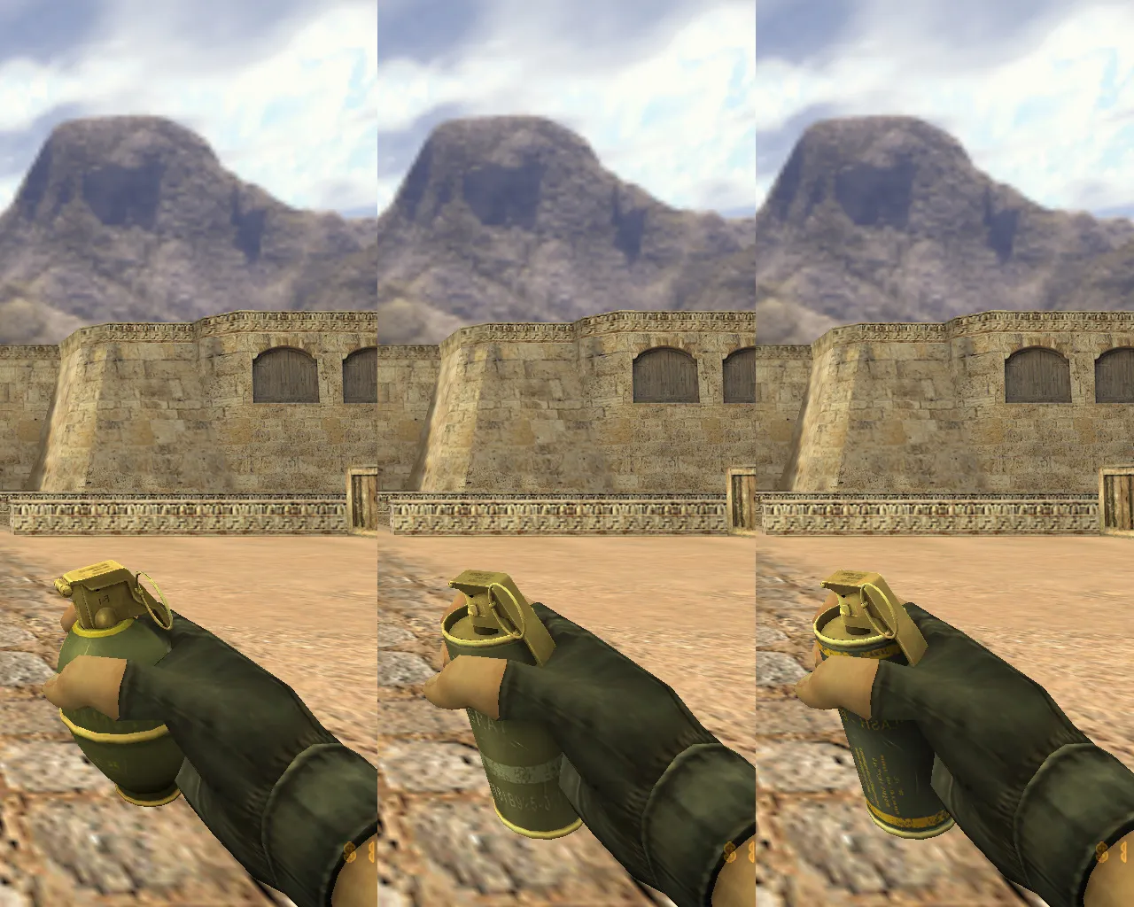 Скриншот  Золотую CS 1.6: скины, темная тема меню, 27 золотых моделей оружия и оптимизированный конфиг