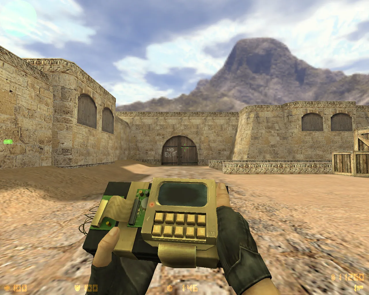 Скриншот  Золотую CS 1.6: скины, темная тема меню, 27 золотых моделей оружия и оптимизированный конфиг