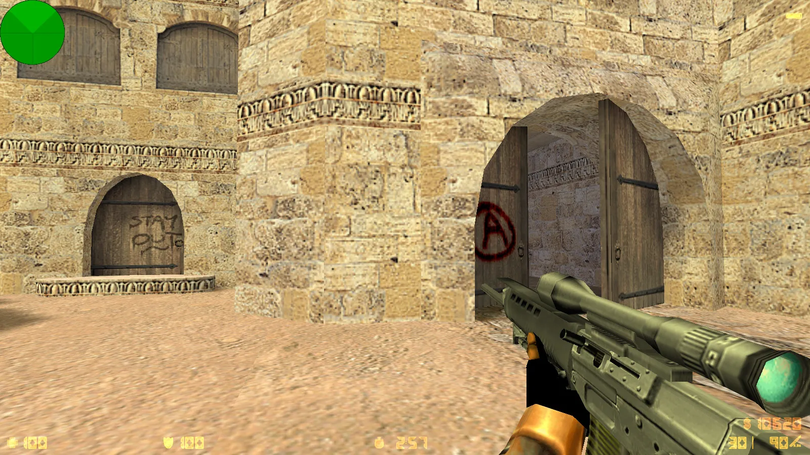 Скриншот  CS 1.6 Half-Life сборка: Гордон Фримен, монтировка, Метрокопы, темное меню и оптимизированный конфиг