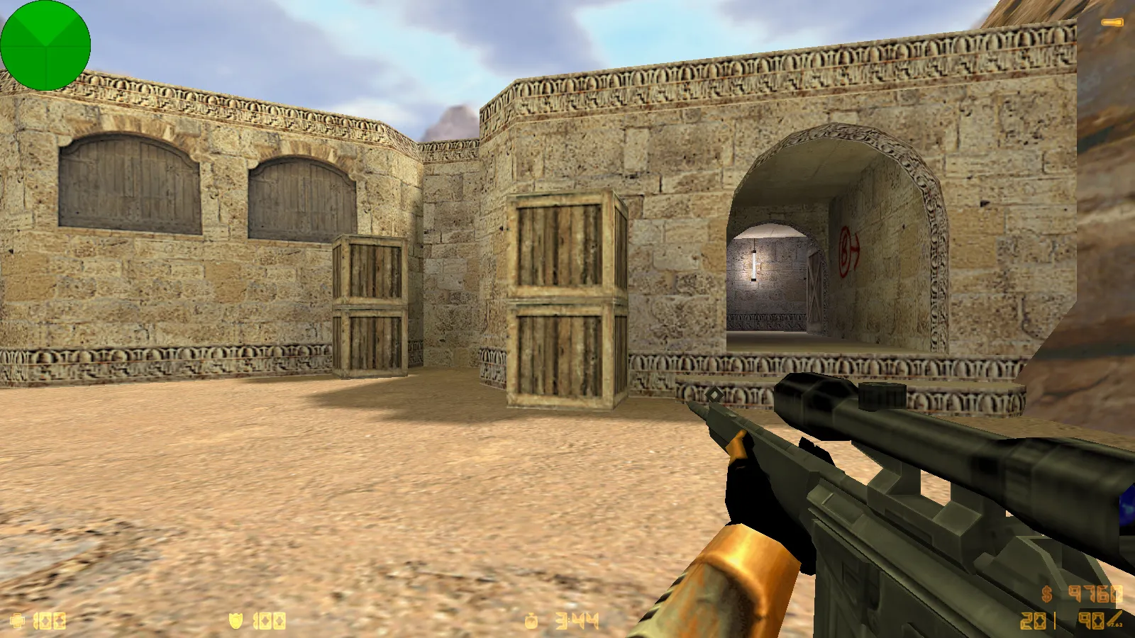 Скриншот  CS 1.6 Half-Life сборка: Гордон Фримен, монтировка, Метрокопы, темное меню и оптимизированный конфиг