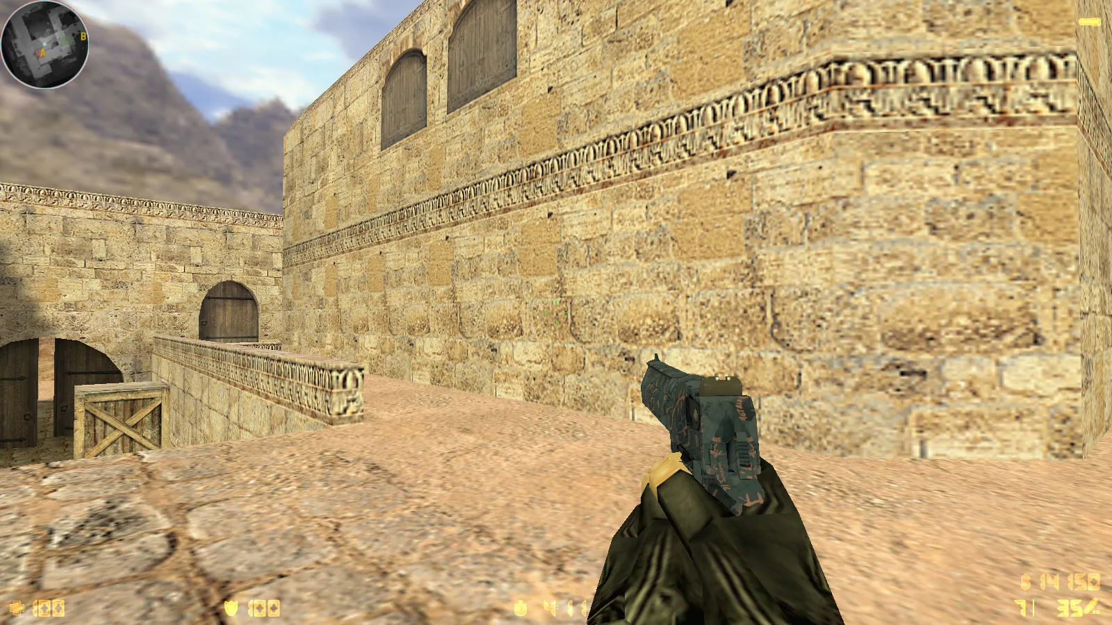 Скриншот  CS 1.6 Havoc сборка: 29 скинов оружия, темное меню, звуки и музыка, оптимизированный конфиг, стабильный запуск