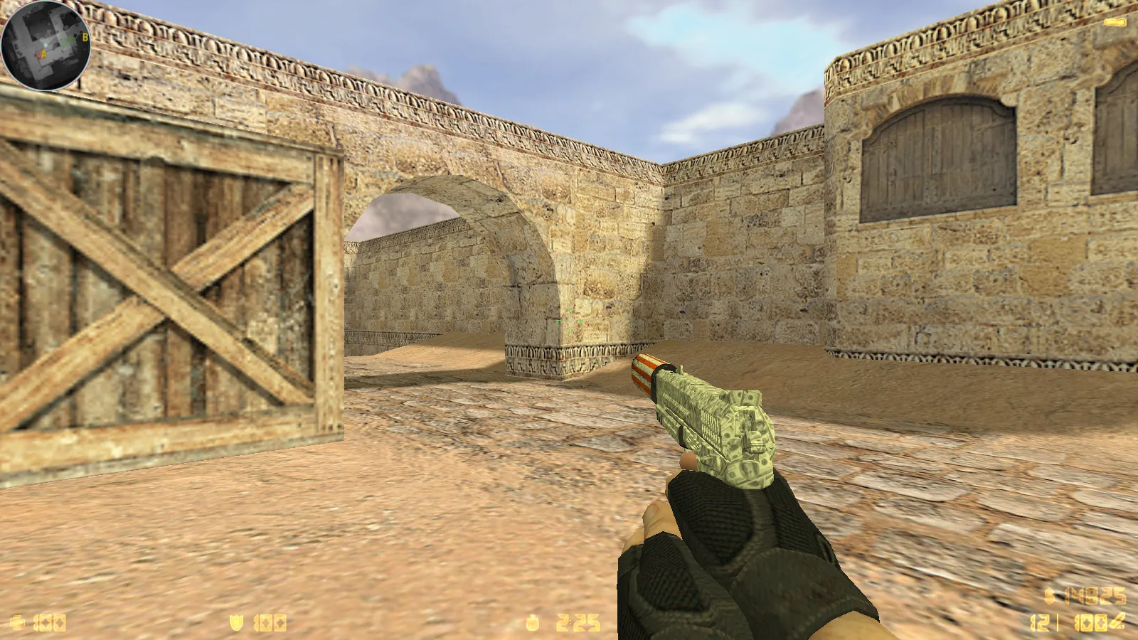 Скриншот  CS 1.6 Havoc сборка: 29 скинов оружия, темное меню, звуки и музыка, оптимизированный конфиг, стабильный запуск