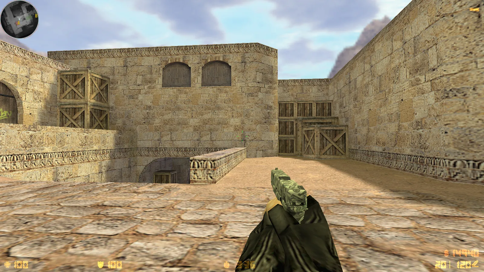 Скриншот  CS 1.6 Havoc сборка: 29 скинов оружия, темное меню, звуки и музыка, оптимизированный конфиг, стабильный запуск