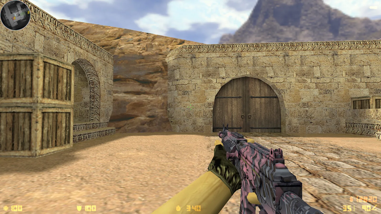 Скриншот  CS 1.6 Havoc сборка: 29 скинов оружия, темное меню, звуки и музыка, оптимизированный конфиг, стабильный запуск