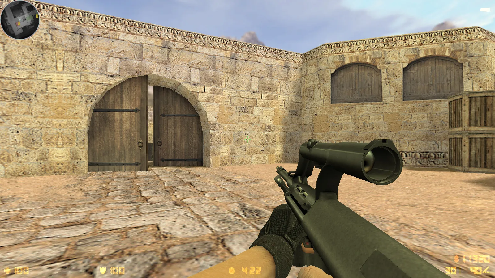 Скриншот  CS 1.6 Havoc сборка: 29 скинов оружия, темное меню, звуки и музыка, оптимизированный конфиг, стабильный запуск