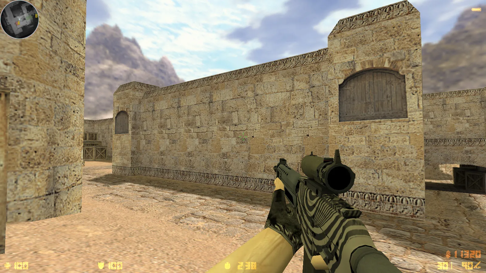 Скриншот  CS 1.6 Havoc сборка: 29 скинов оружия, темное меню, звуки и музыка, оптимизированный конфиг, стабильный запуск