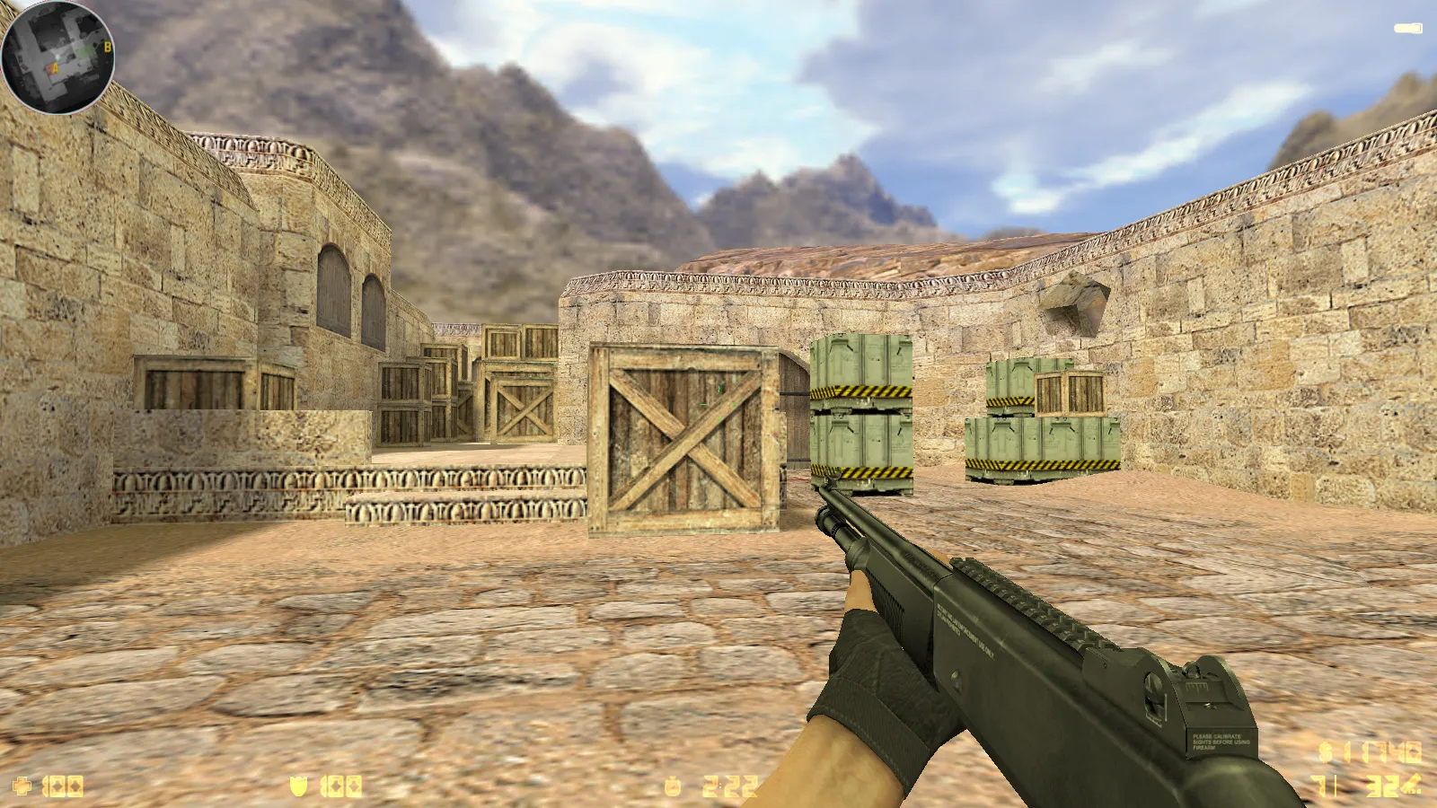 Скриншот  CS 1.6 Havoc сборка: 29 скинов оружия, темное меню, звуки и музыка, оптимизированный конфиг, стабильный запуск