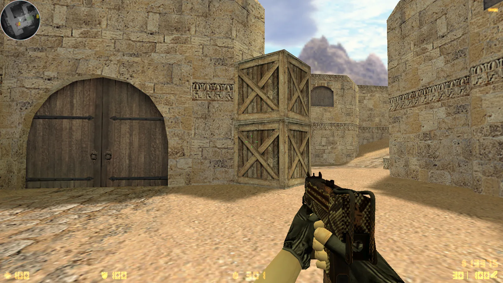 Скриншот  CS 1.6 Havoc сборка: 29 скинов оружия, темное меню, звуки и музыка, оптимизированный конфиг, стабильный запуск