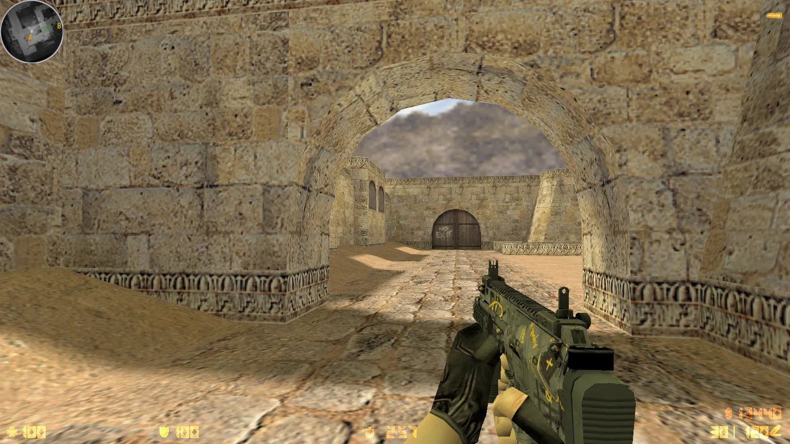 Скриншот  CS 1.6 Havoc сборка: 29 скинов оружия, темное меню, звуки и музыка, оптимизированный конфиг, стабильный запуск