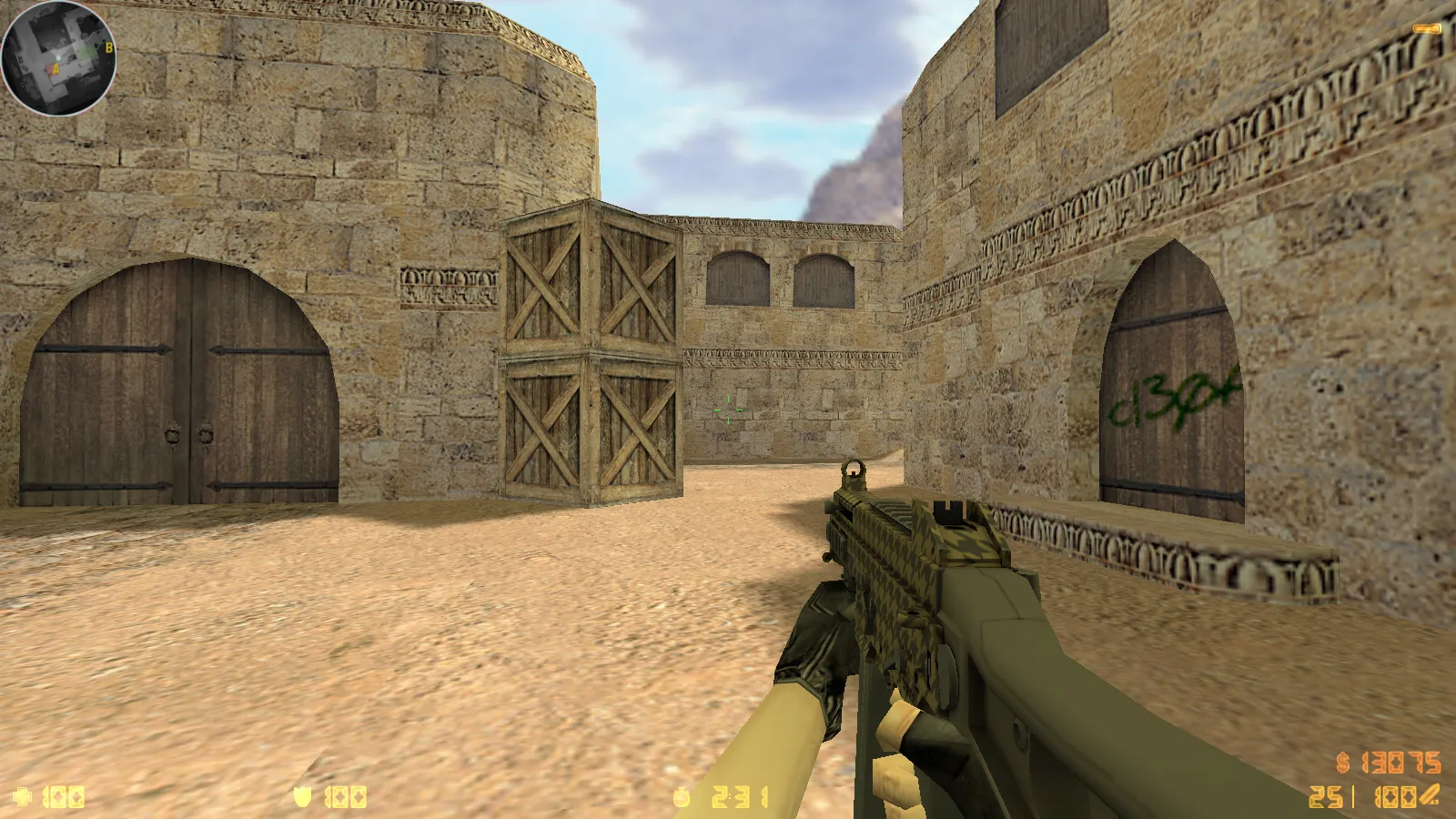 Скриншот  CS 1.6 Havoc сборка: 29 скинов оружия, темное меню, звуки и музыка, оптимизированный конфиг, стабильный запуск