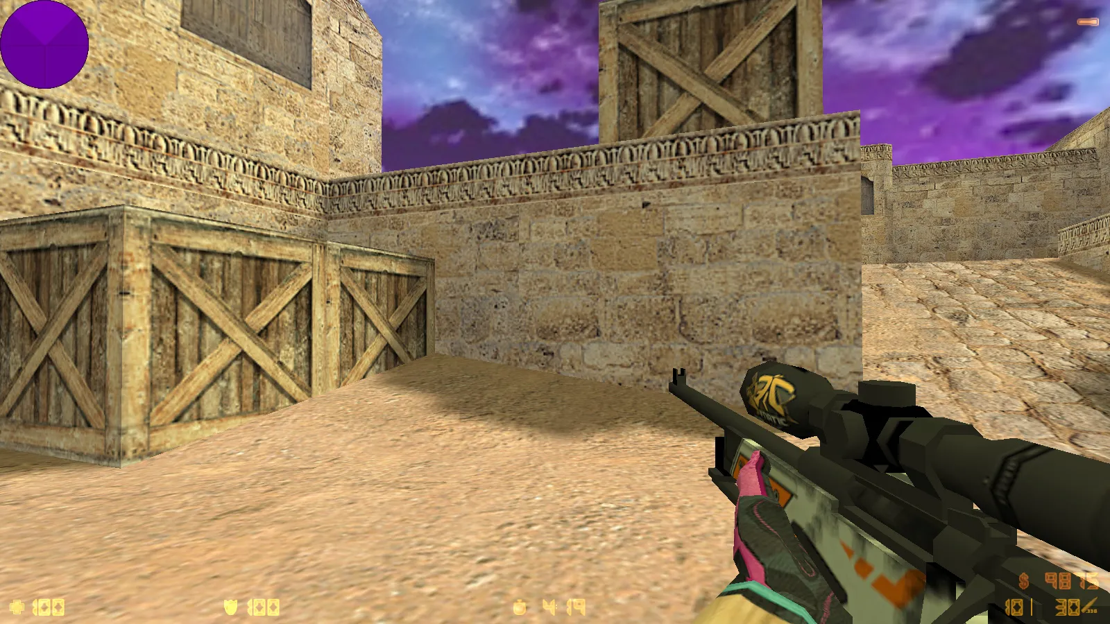 Скриншот  CS 1.6 от hoss: блогерская сборка с 9 новинками, скинами, звуками, черным меню и оптимизированным конфигом