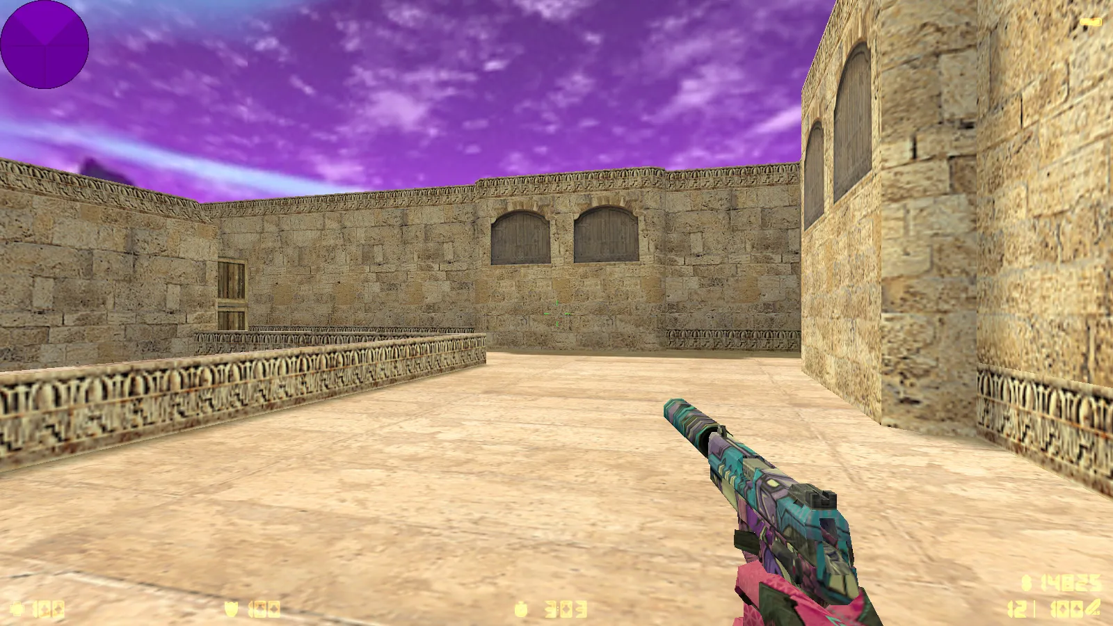 Скриншот  CS 1.6 от hoss: блогерская сборка с 9 новинками, скинами, звуками, черным меню и оптимизированным конфигом