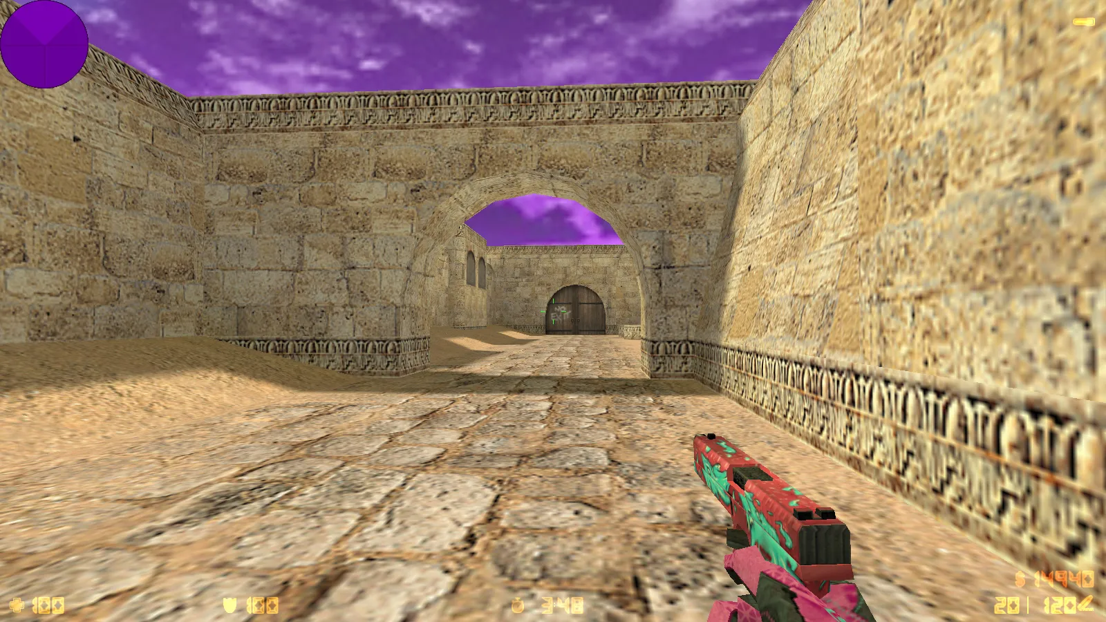 Скриншот  CS 1.6 от hoss: блогерская сборка с 9 новинками, скинами, звуками, черным меню и оптимизированным конфигом