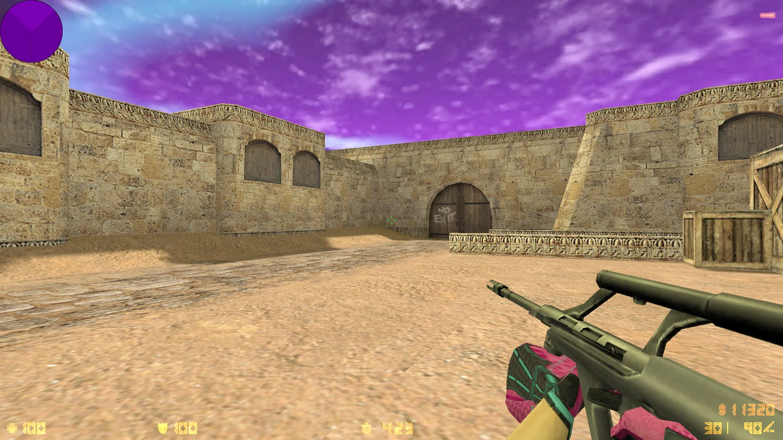 Скриншот  CS 1.6 от hoss: блогерская сборка с 9 новинками, скинами, звуками, черным меню и оптимизированным конфигом