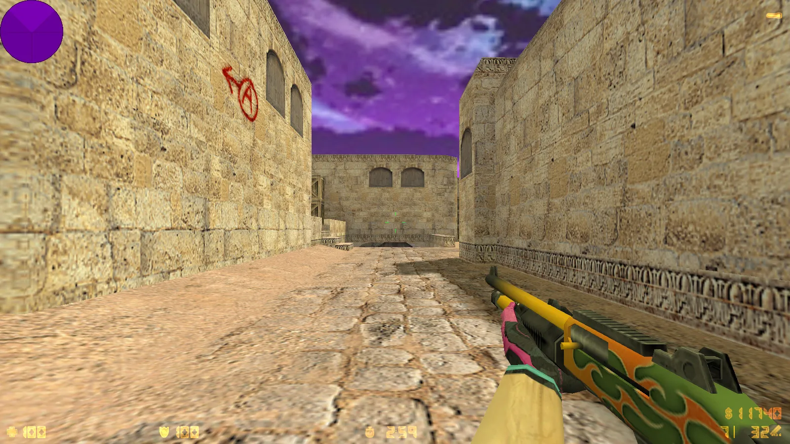 Скриншот  CS 1.6 от hoss: блогерская сборка с 9 новинками, скинами, звуками, черным меню и оптимизированным конфигом