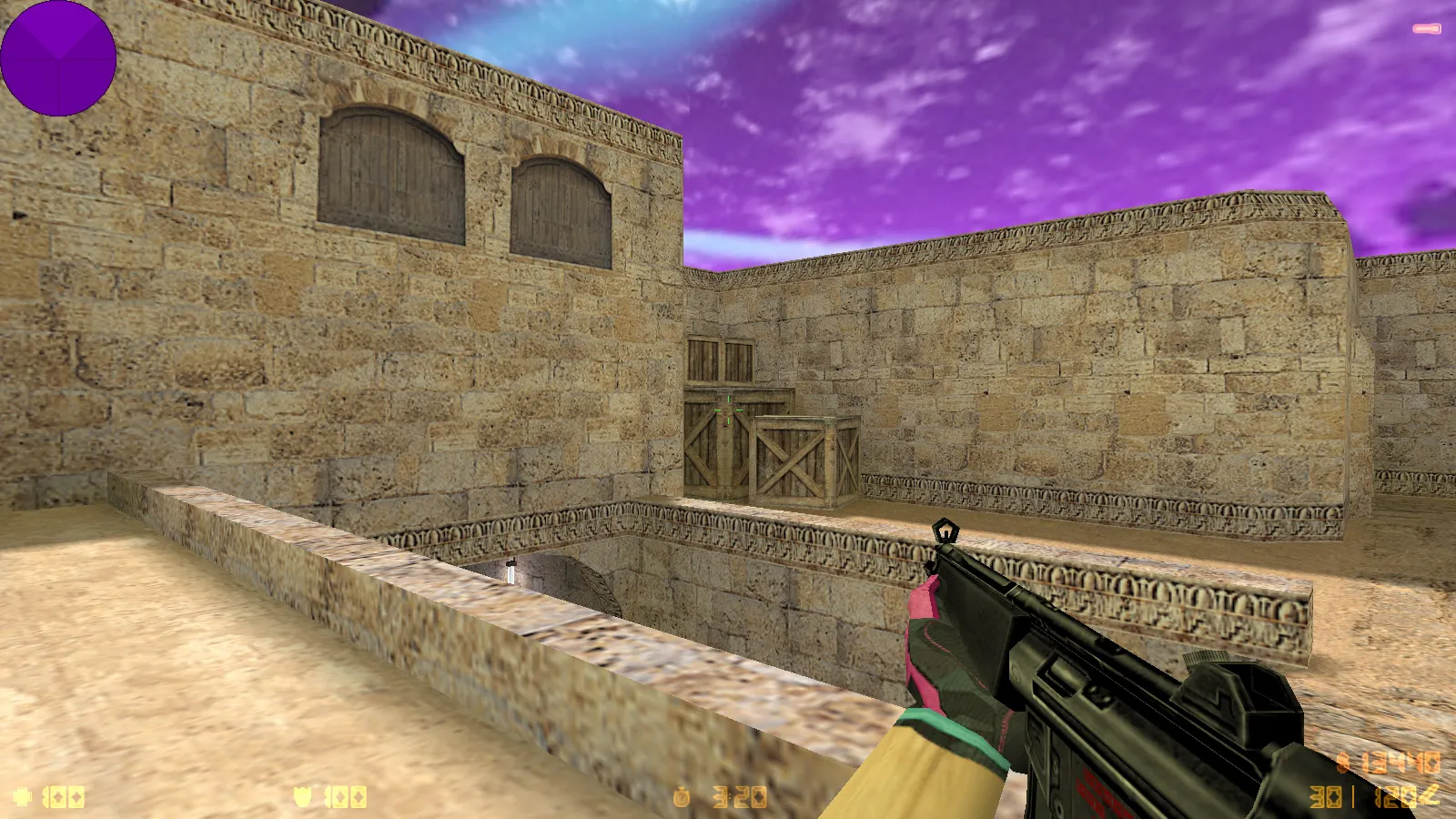 Скриншот  CS 1.6 от hoss: блогерская сборка с 9 новинками, скинами, звуками, черным меню и оптимизированным конфигом