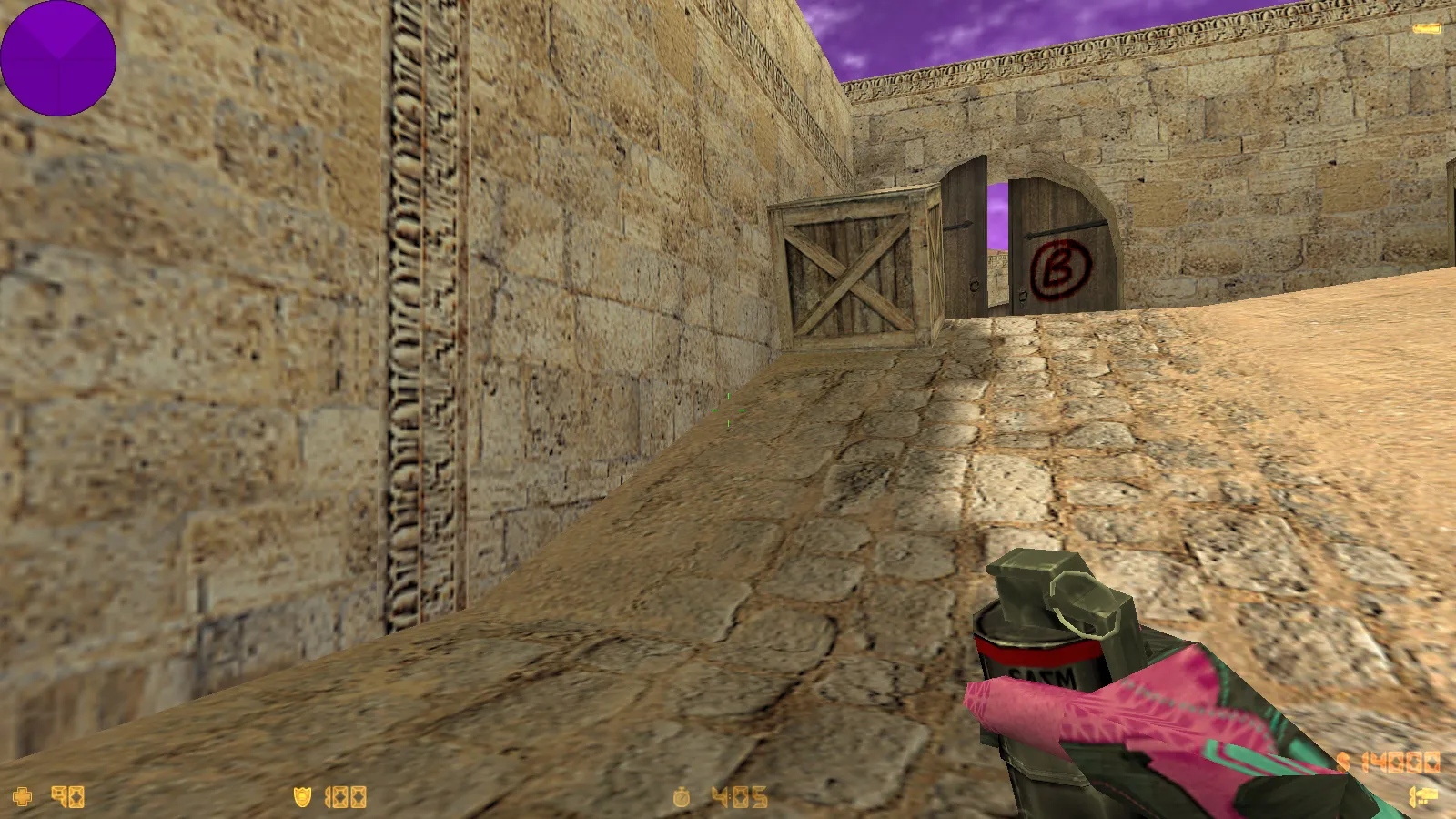 Скриншот  CS 1.6 от hoss: блогерская сборка с 9 новинками, скинами, звуками, черным меню и оптимизированным конфигом