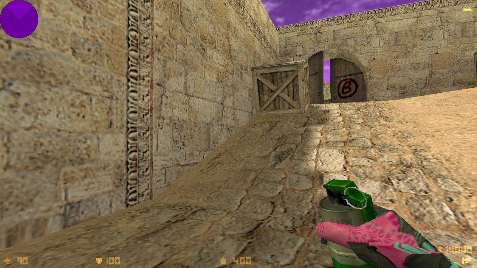 Скриншот  CS 1.6 от hoss: блогерская сборка с 9 новинками, скинами, звуками, черным меню и оптимизированным конфигом