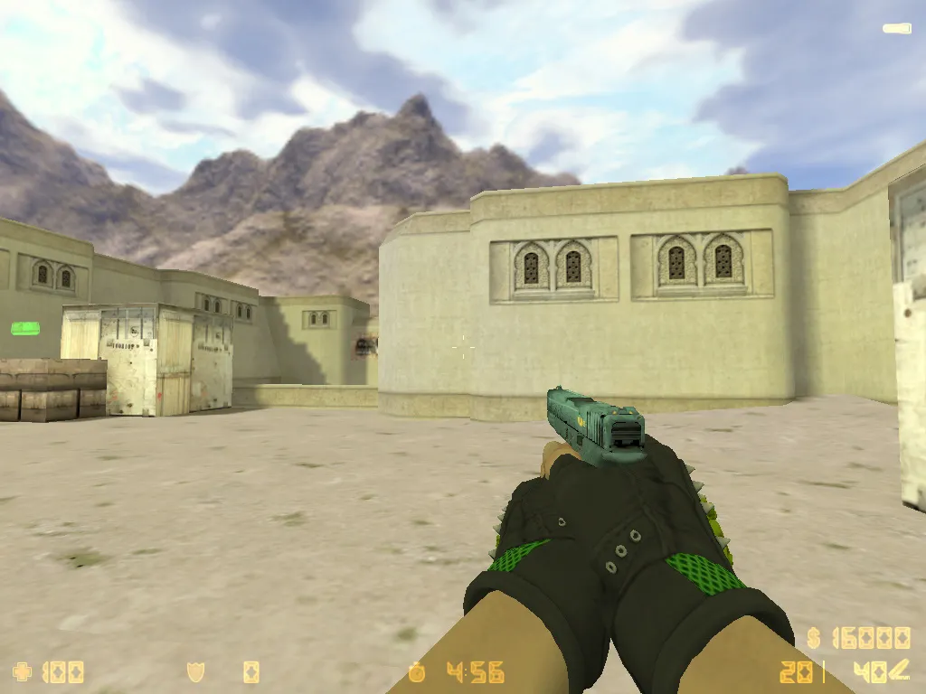 Скриншот  CS 1.6 «Гидра» сборка: скины Hydra, CS:GO гранаты, меню в зелёных тонах и стабильный запуск