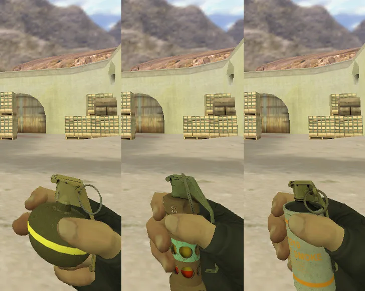 Скриншот  CS 1.6 «Гидра» сборка: скины Hydra, CS:GO гранаты, меню в зелёных тонах и стабильный запуск