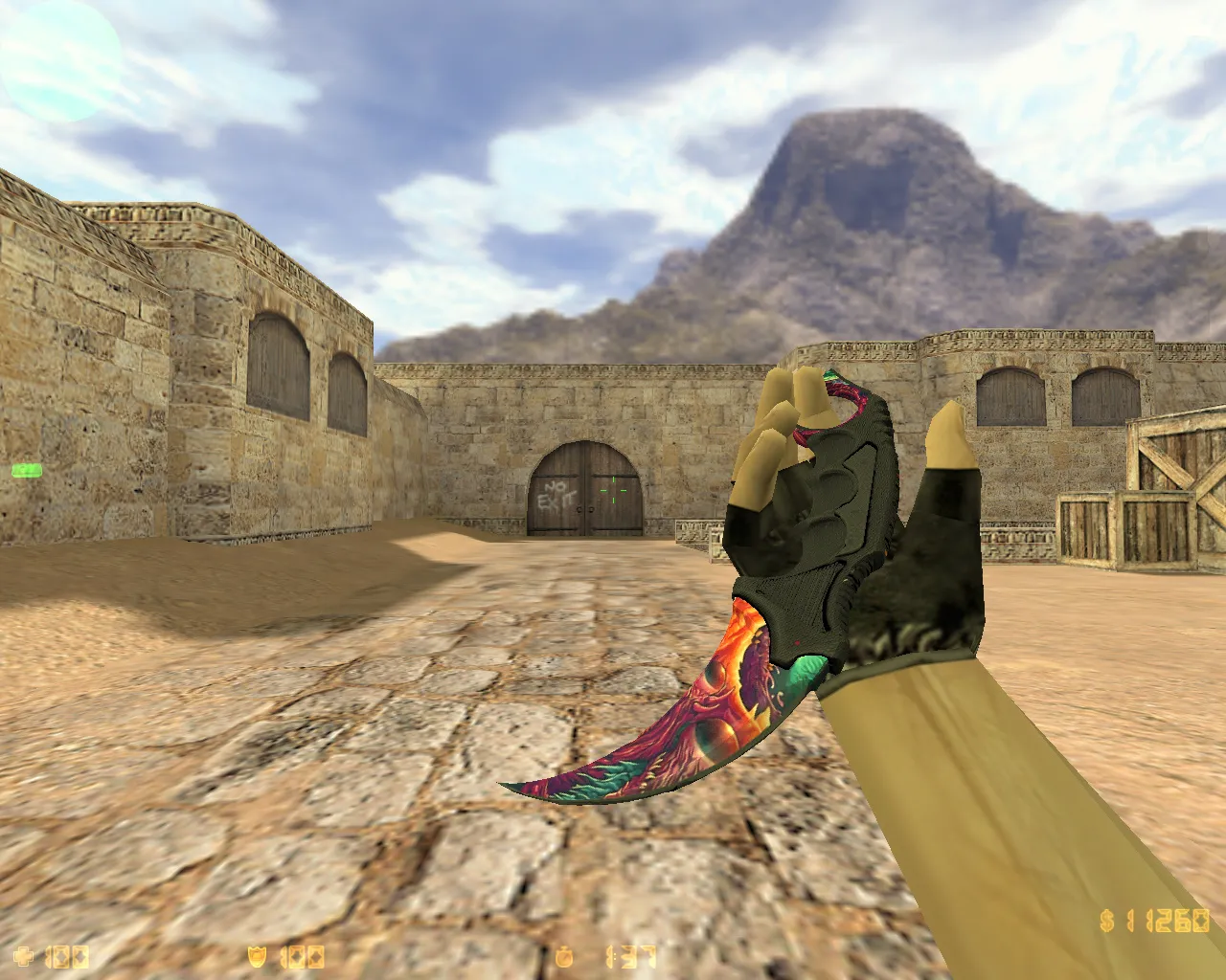 Скриншот CS 1.6 «Скоростной зверь» — скины, красно-синие модели игроков, темное меню и оптимизированный config