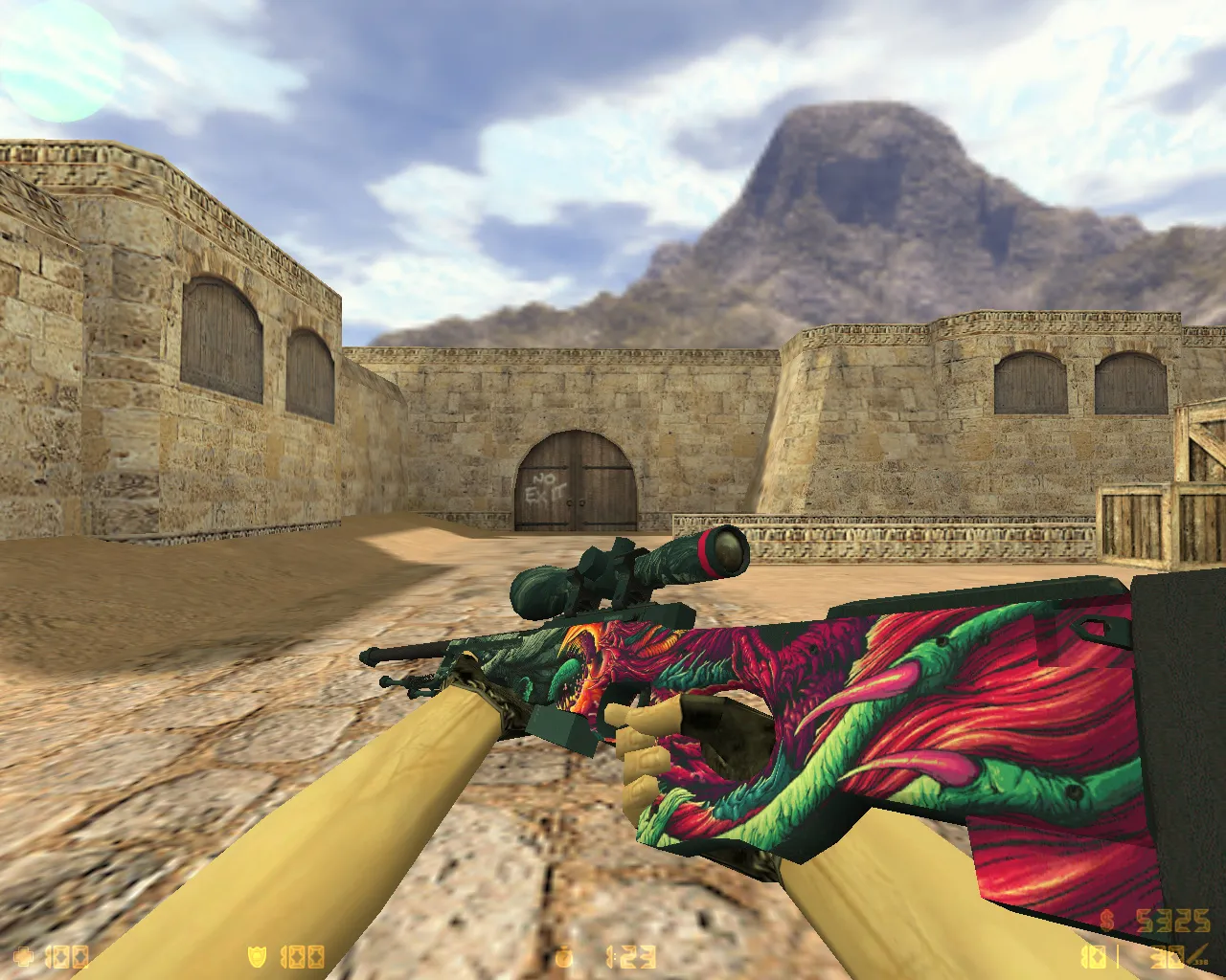 Скриншот CS 1.6 «Скоростной зверь» — скины, красно-синие модели игроков, темное меню и оптимизированный config