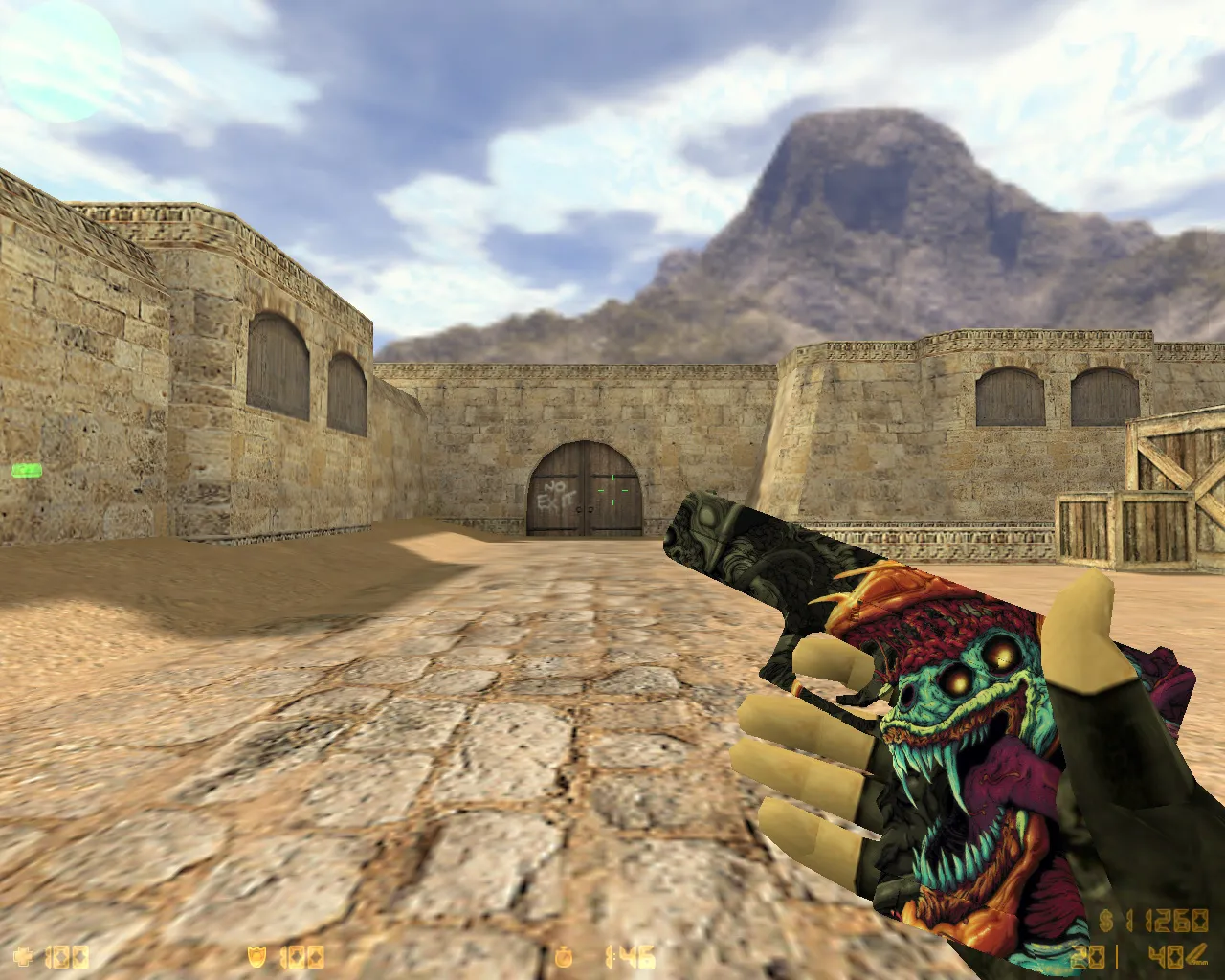 Скриншот  CS 1.6 «Скоростной зверь» — скины, красно-синие модели игроков, темное меню и оптимизированный config